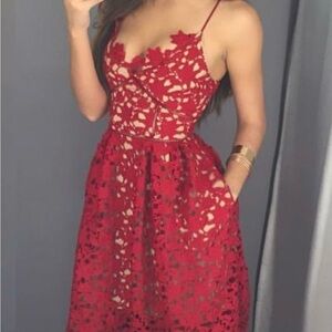 Red dress
